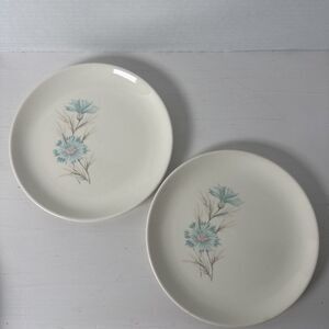 2 Vtg Taylor Smith & Taylor Ever Yours Boutonniere Pattern 6.5" Bread/App Plate